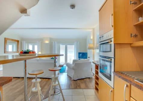 The kitchen at Mariners II, Porthleven