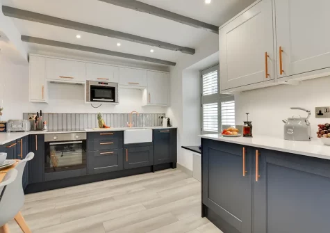The kitchen at Mariners View, Padstow