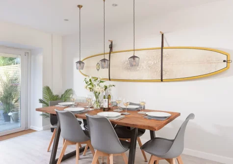 The dining area at Maris Cottage, St Agnes