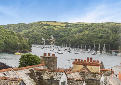The view from bedroom #1 at Marmaduke Cottage, Fowey