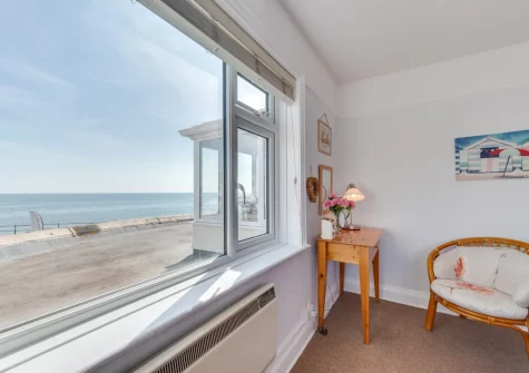 The living room at Marnie's View, Sidmouth