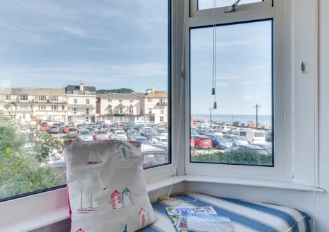 The view from the dining area at Marnie's View, Sidmouth