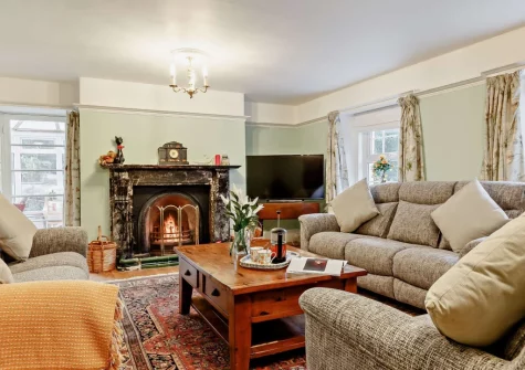 The living room at Marquis House, Gulworthy