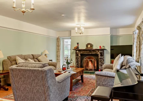 The living room at Marquis House, Gulworthy