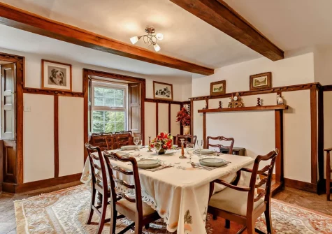 The dining room at Marquis House, Gulworthy