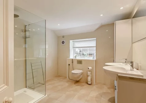 The shower room at Marquis House, Gulworthy
