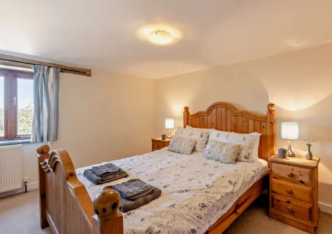Bedroom #1 at Marsland Cottage at Cory Farm, Gooseham