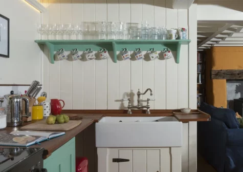 The kitchen at Master Shipwrights House, Penpol