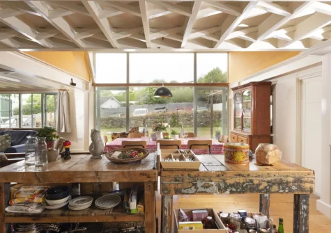 The kitchen at Master Shipwrights House, Penpol