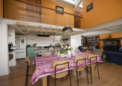 The dining area at Master Shipwrights House, Penpol