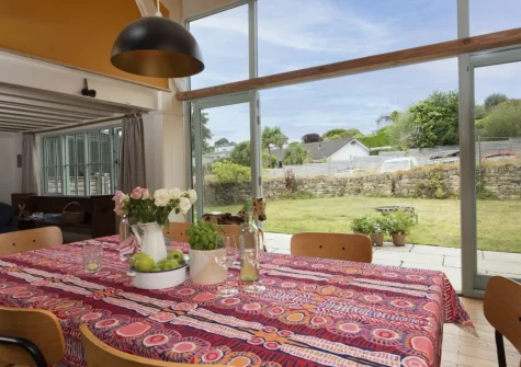The dining area at Master Shipwrights House, Penpol