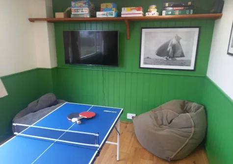 The games room at Master Shipwrights House, Penpol