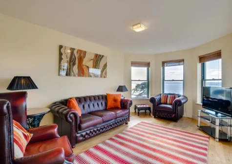 The living area at Masts B5, Torquay