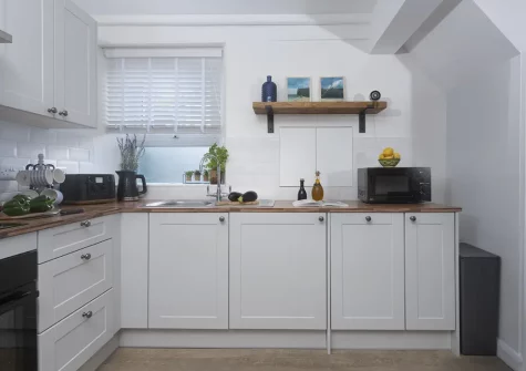 The kitchen at May Cottage, St Ives