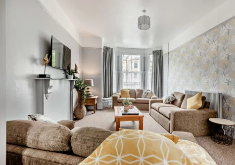 The living room at Mayfield, Ilfracombe