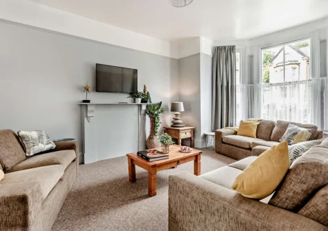 The living room at Mayfield, Ilfracombe