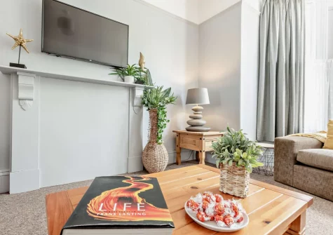 The living room at Mayfield, Ilfracombe