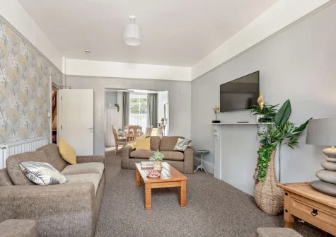 The living room at Mayfield, Ilfracombe