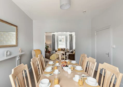 The dining room at Mayfield, Ilfracombe