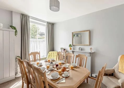 The dining room at Mayfield, Ilfracombe