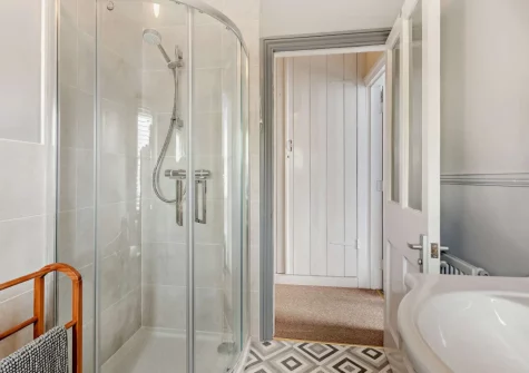 The ground floor shower room at Mayfield, Ilfracombe