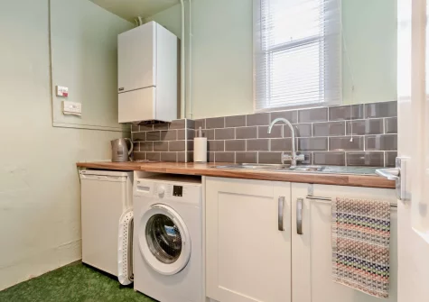 The utility room at Mayfield, Ilfracombe
