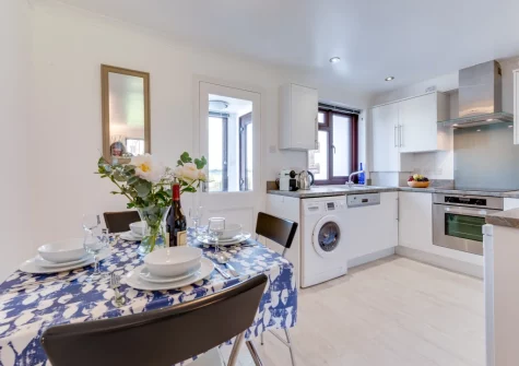 The kitchen & dining area at Mayflower Cottage, Padstow