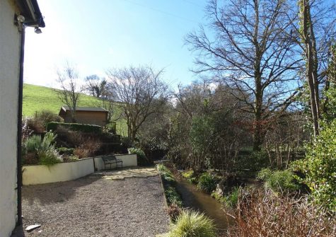 The patio at Meadow Brook Cottage, Sandridge