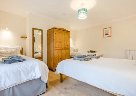 Bedroom #1 at Meadow Cottage at Cannalidgey Farm, St Issey
