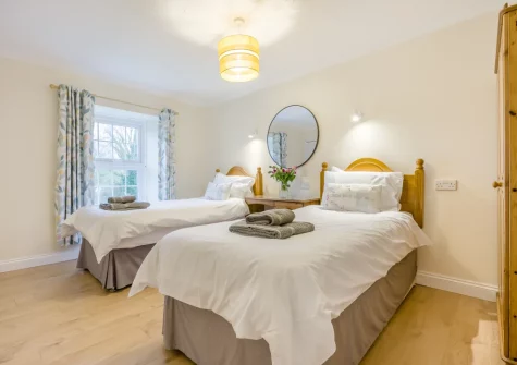 Bedroom #2 at Meadow Cottage at Cannalidgey Farm, St Issey