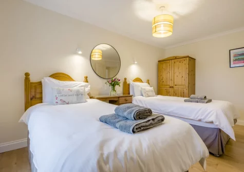 Bedroom #2 at Meadow Cottage at Cannalidgey Farm, St Issey
