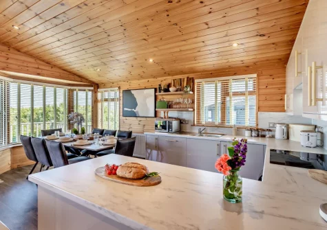 The kitchen at Meadow View Eleven, Mullacott