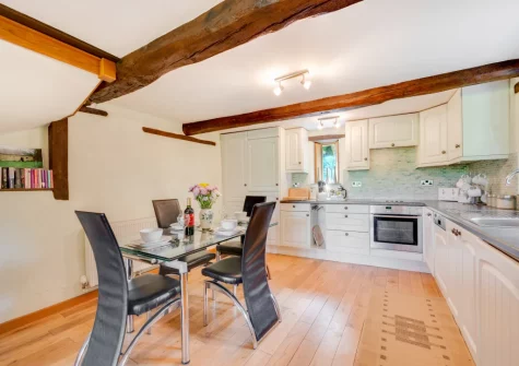 The kitchen & dining area at Meadowside Barn, Meshaw