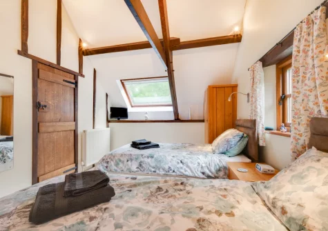 Bedroom #2 at Meadowside Barn, Meshaw