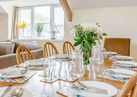The dining area at Meadowsweet, Berrynarbor