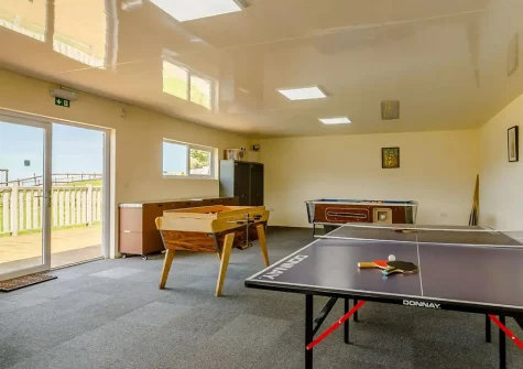 The shared games barn at Meadowsweet, Berrynarbor