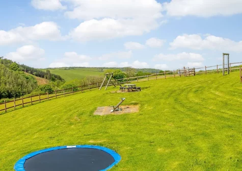 The children's play area at Meadowsweet, Berrynarbor
