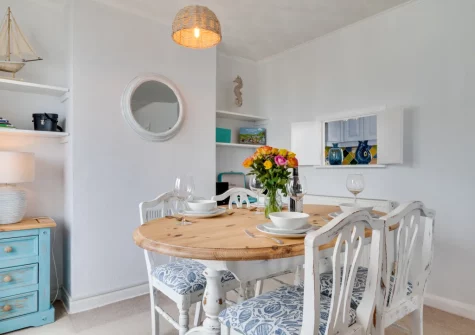 The dining room at Meadowsweet, Looe