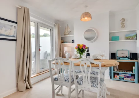 The dining room at Meadowsweet, Looe