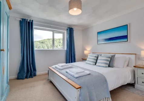 Bedroom #1 at Meadowsweet, Looe