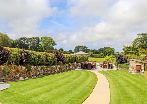The garden at Meadowview Cottage, Trelash