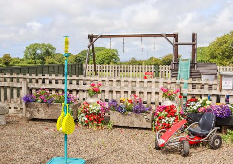 The children's play park at Meadowview Cottage, Trelash
