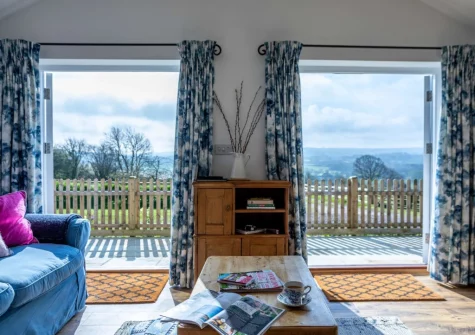 The living area at Medlar's Cott, Tytherleigh