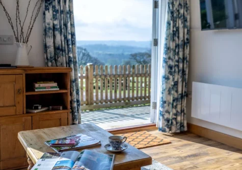 The living area at Medlar's Cott, Tytherleigh