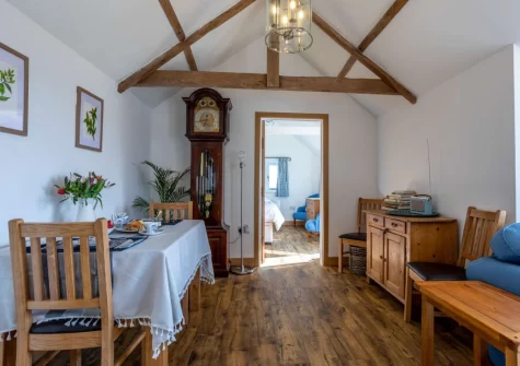 The dining area at Medlar's Cott, Tytherleigh