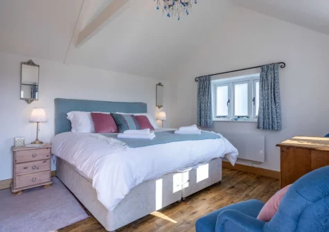 The bedoom at Medlar's Cott, Tytherleigh