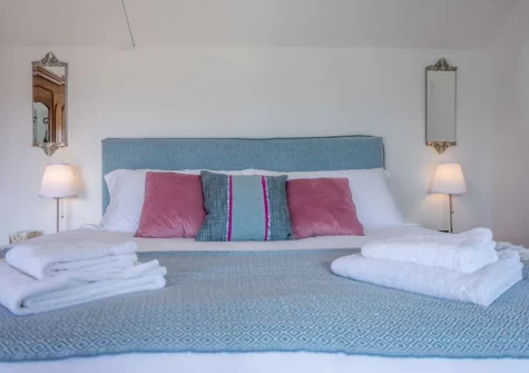 The bedroom at Medlar's Cott, Tytherleigh