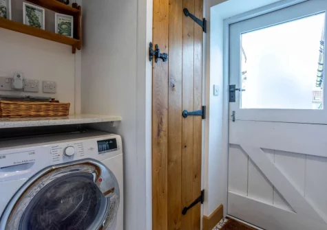 The utility area at Medlar's Cott, Tytherleigh