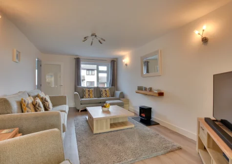 The living room at Mena-Gwins, Padstow