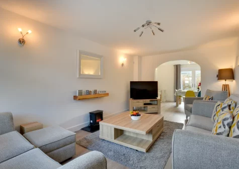 The living room at Mena-Gwins, Padstow